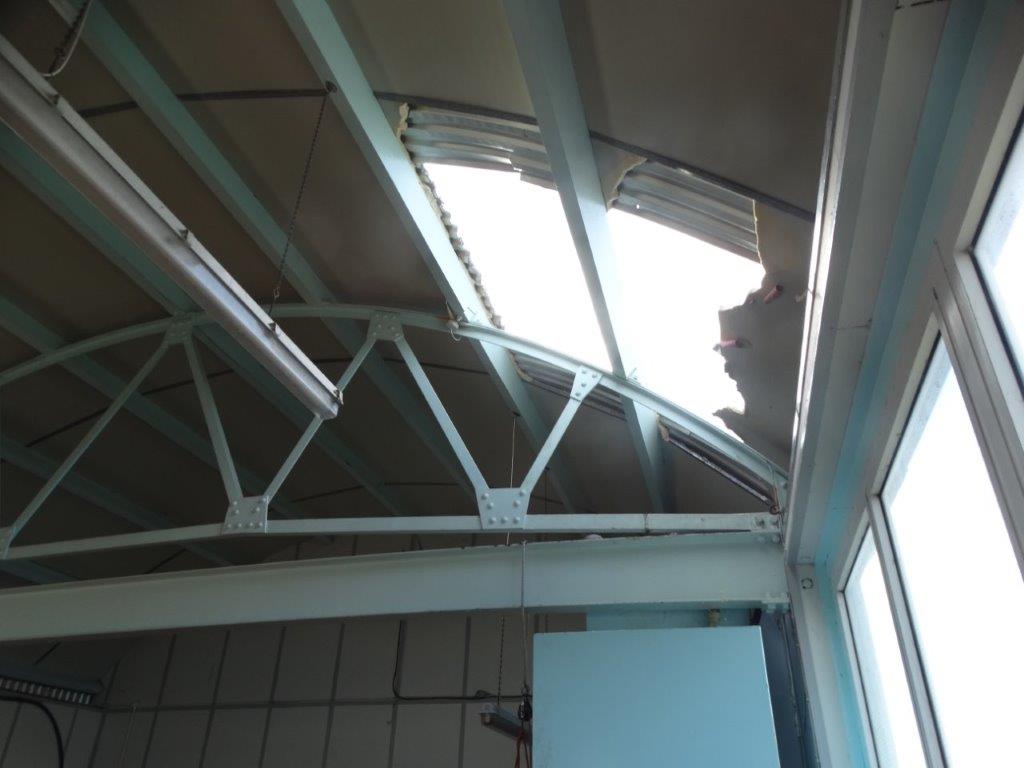 Storm Kate damages Selsey Lifeboat Station Boathouse